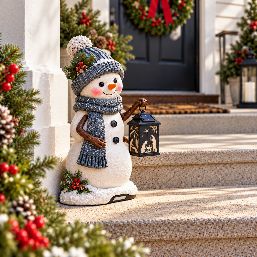 Snowman during daylight