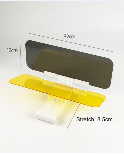 Car visor extender dimensions: 32cm wide and 12cm high