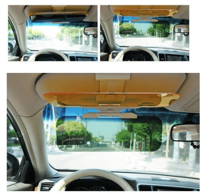 Visor extender positioned on an existing car visor