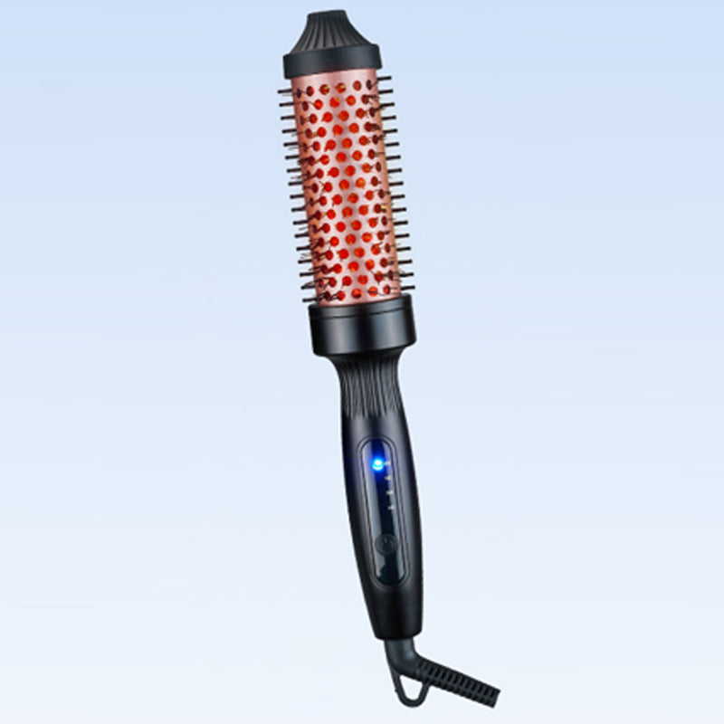 Black thermal styling brush with swivel cord