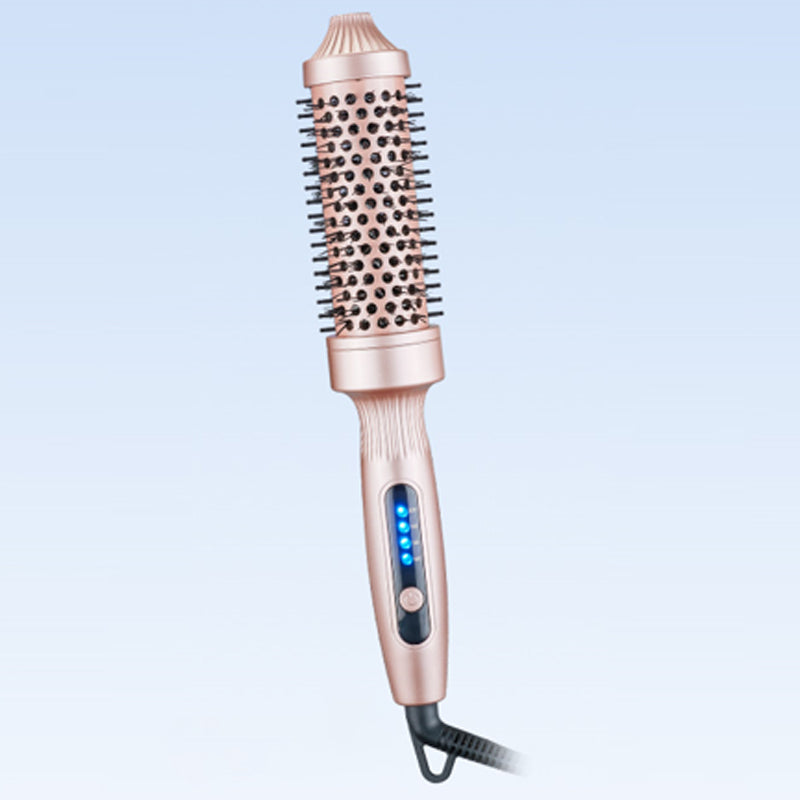 Pink thermal styling brush with swivel cord
