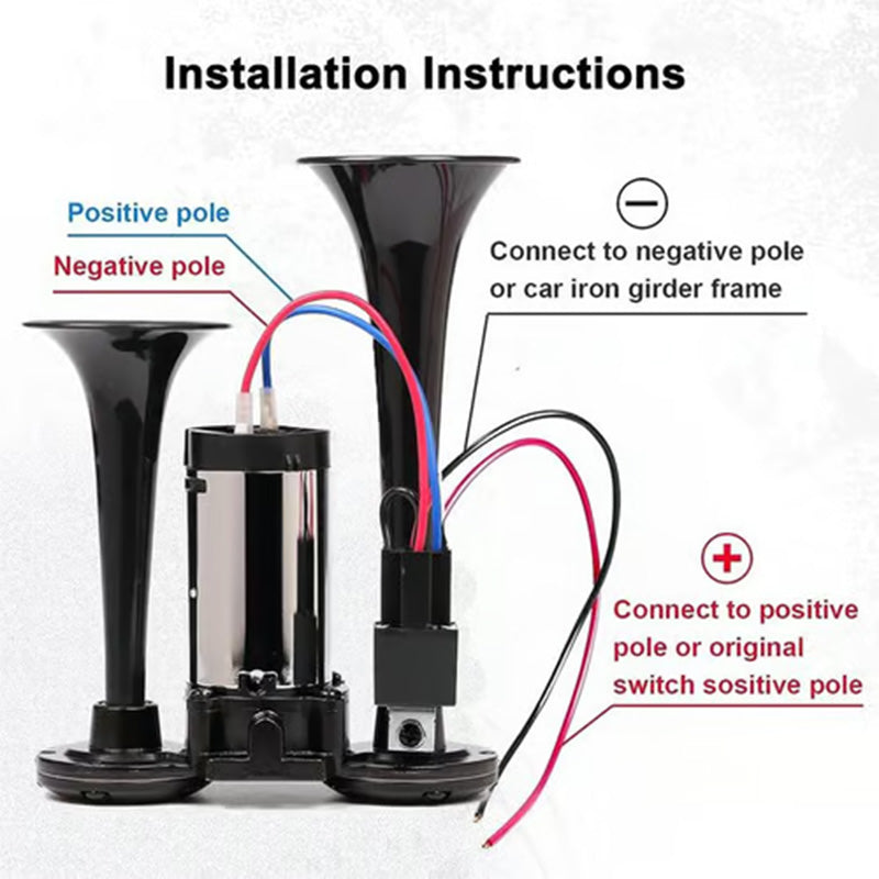 Train air horn product image 6 — black finish and product features