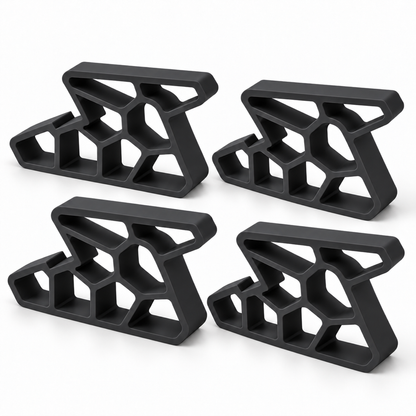 Four complete black silicone window stoppers in the special offer