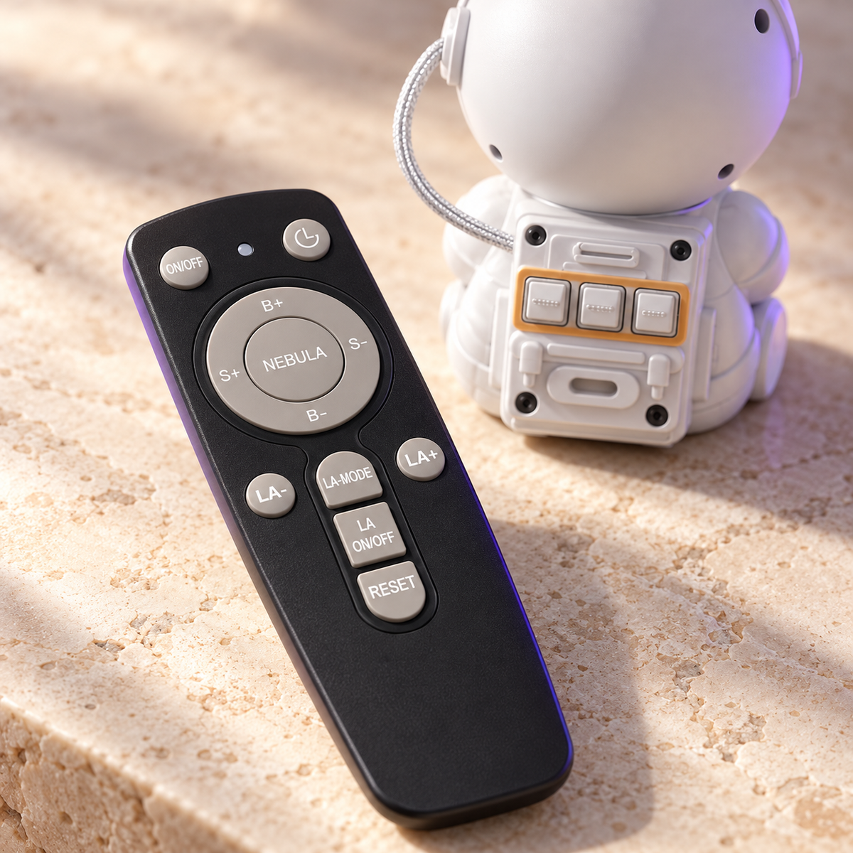 AstroGlow remote and rear controls