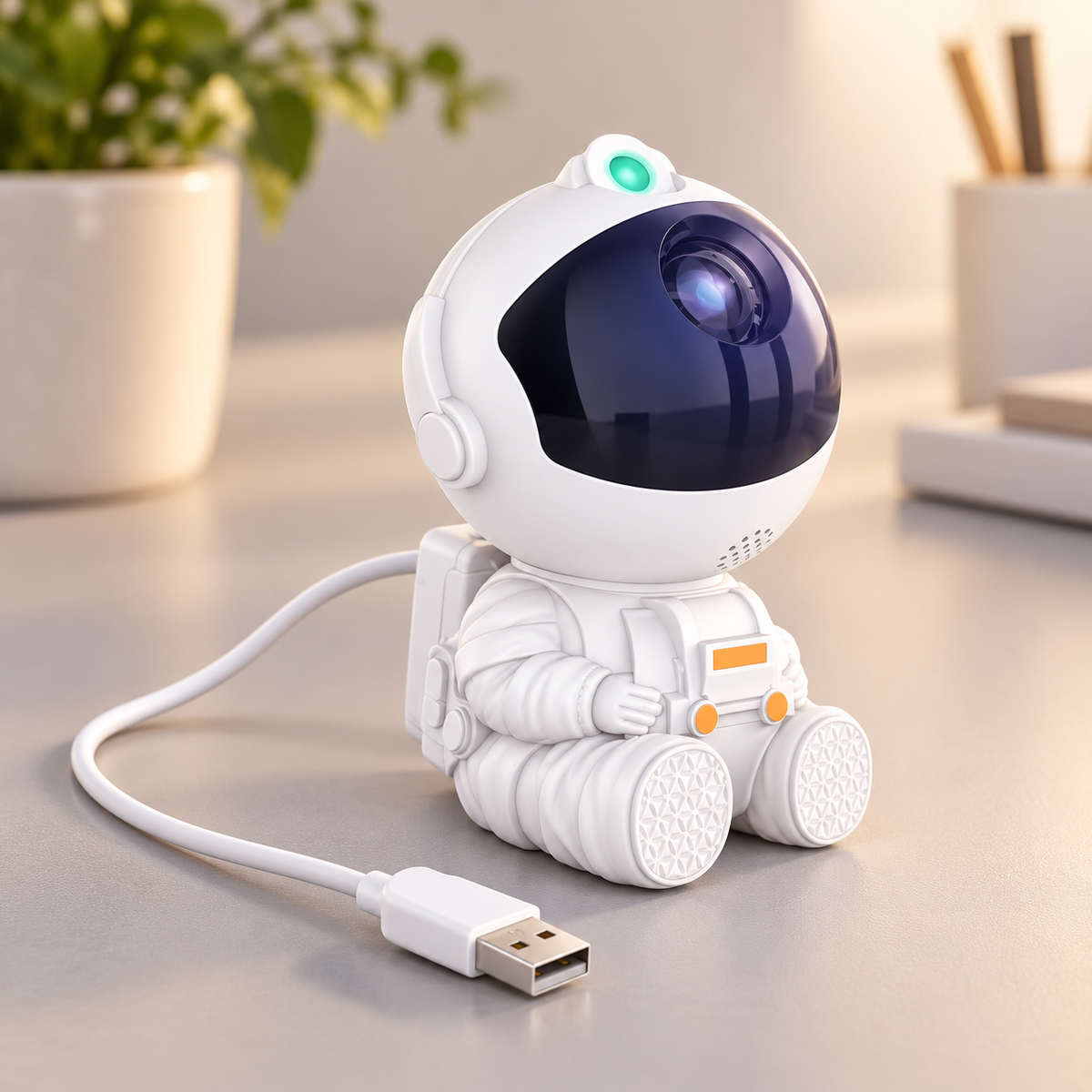 USB-powered AstroGlow with its USB cable