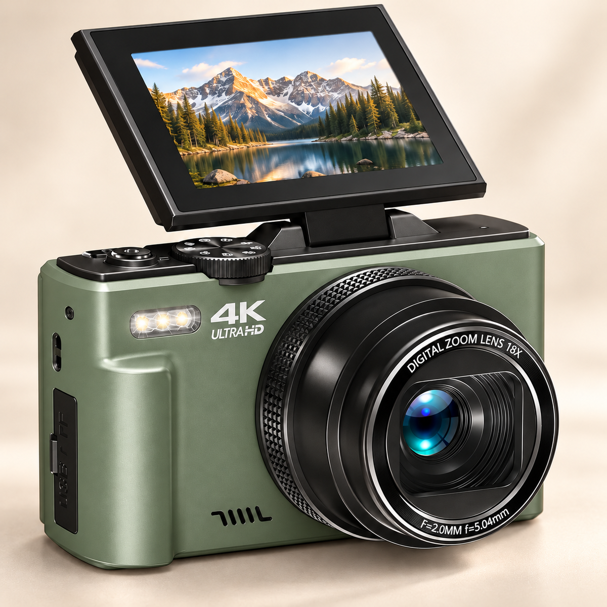 Luma 4K — Green, matching premium studio product image