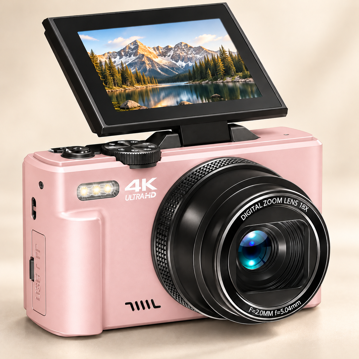 Luma 4K — Pink, matching premium studio product image