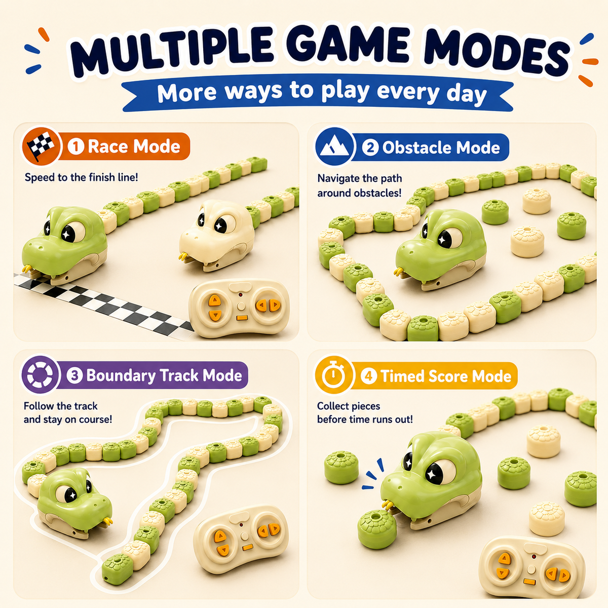 Snake multiple game modes