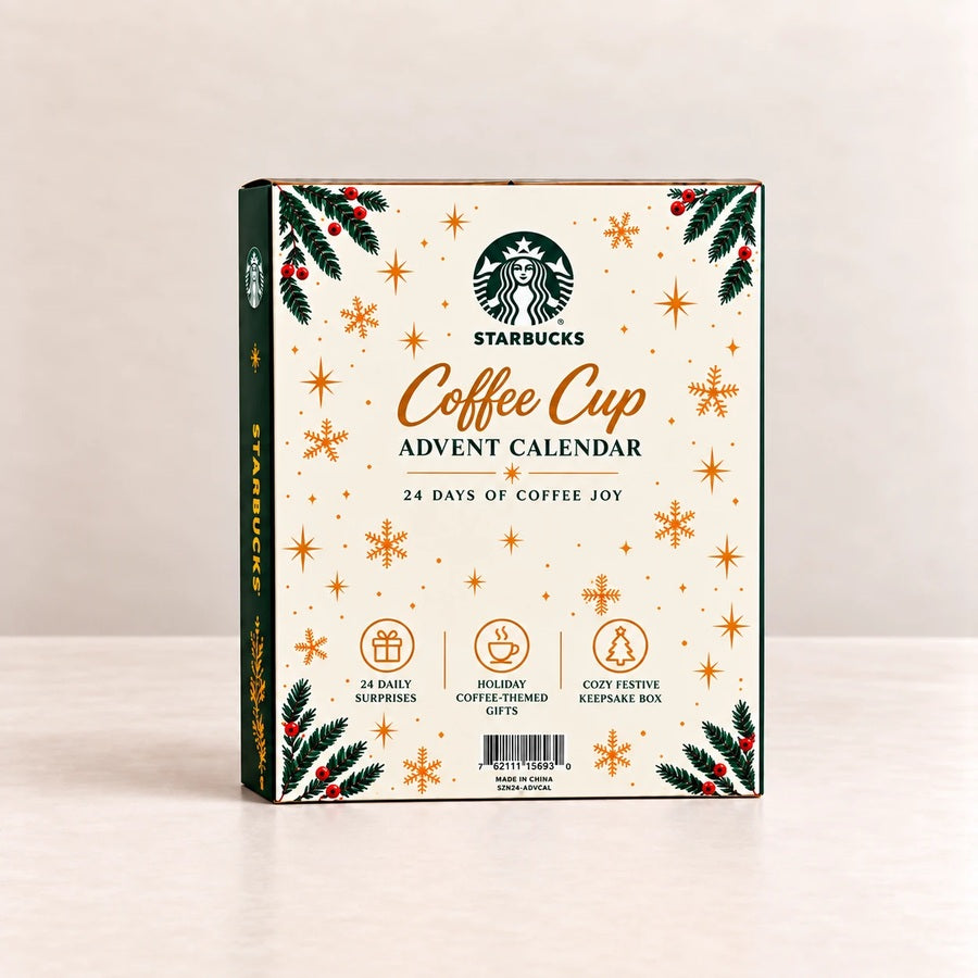 Back of the festive calendar gift box