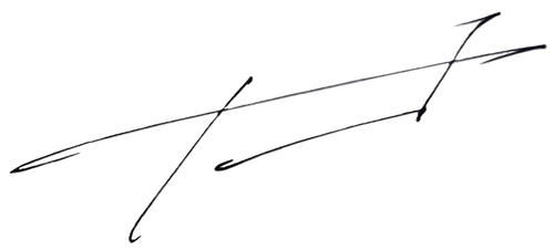 Competitor reference artwork: signature