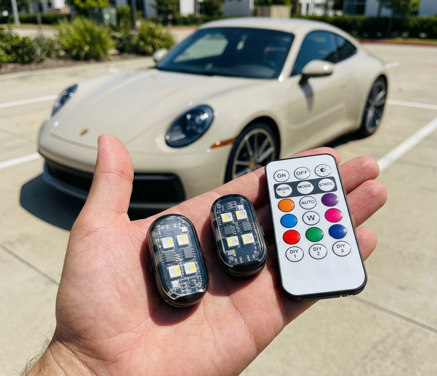 DriveGlow Pro LED modules and remote control