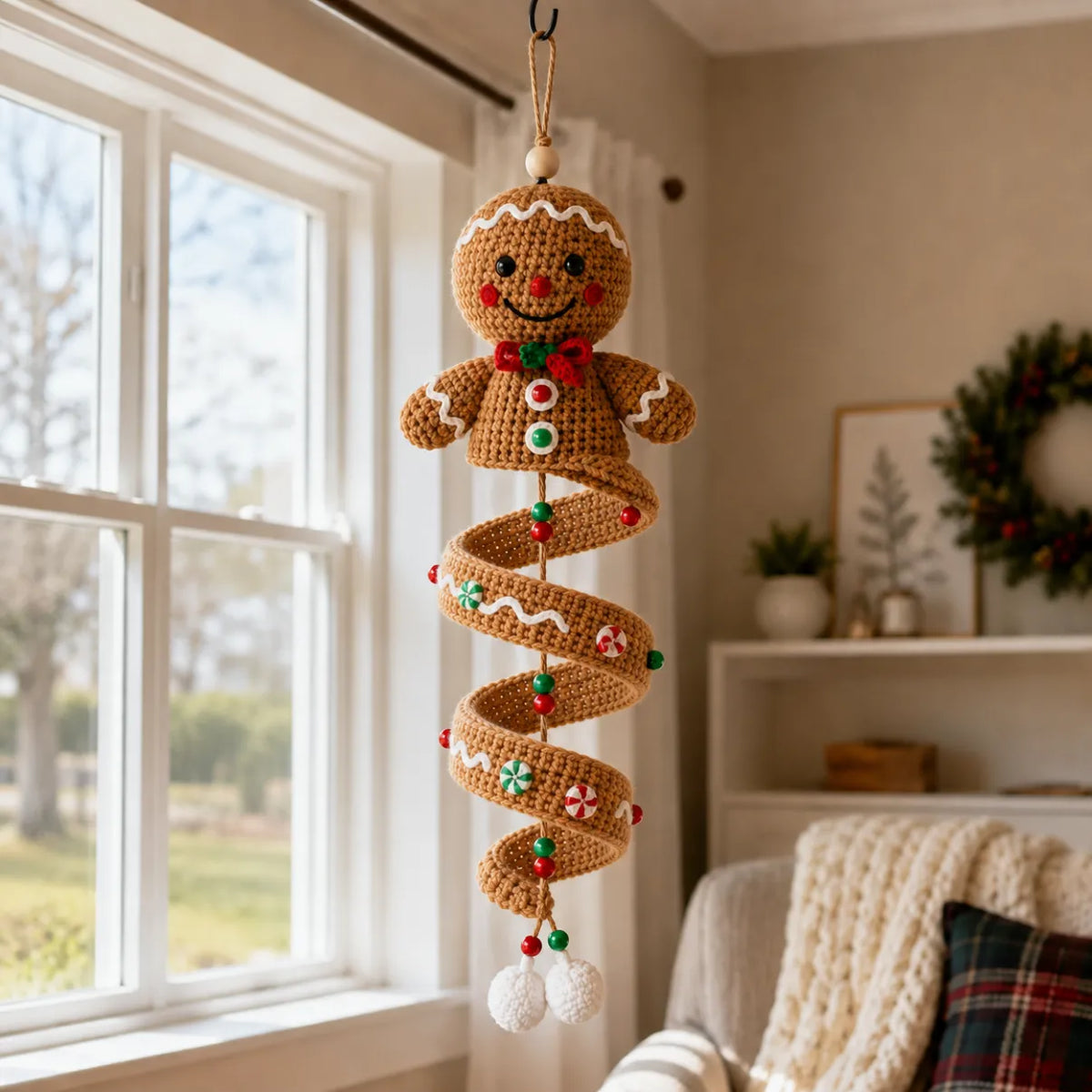 Crochet Spiral Ornament DIY Kit | Step-by-Step Guide 🧶✨