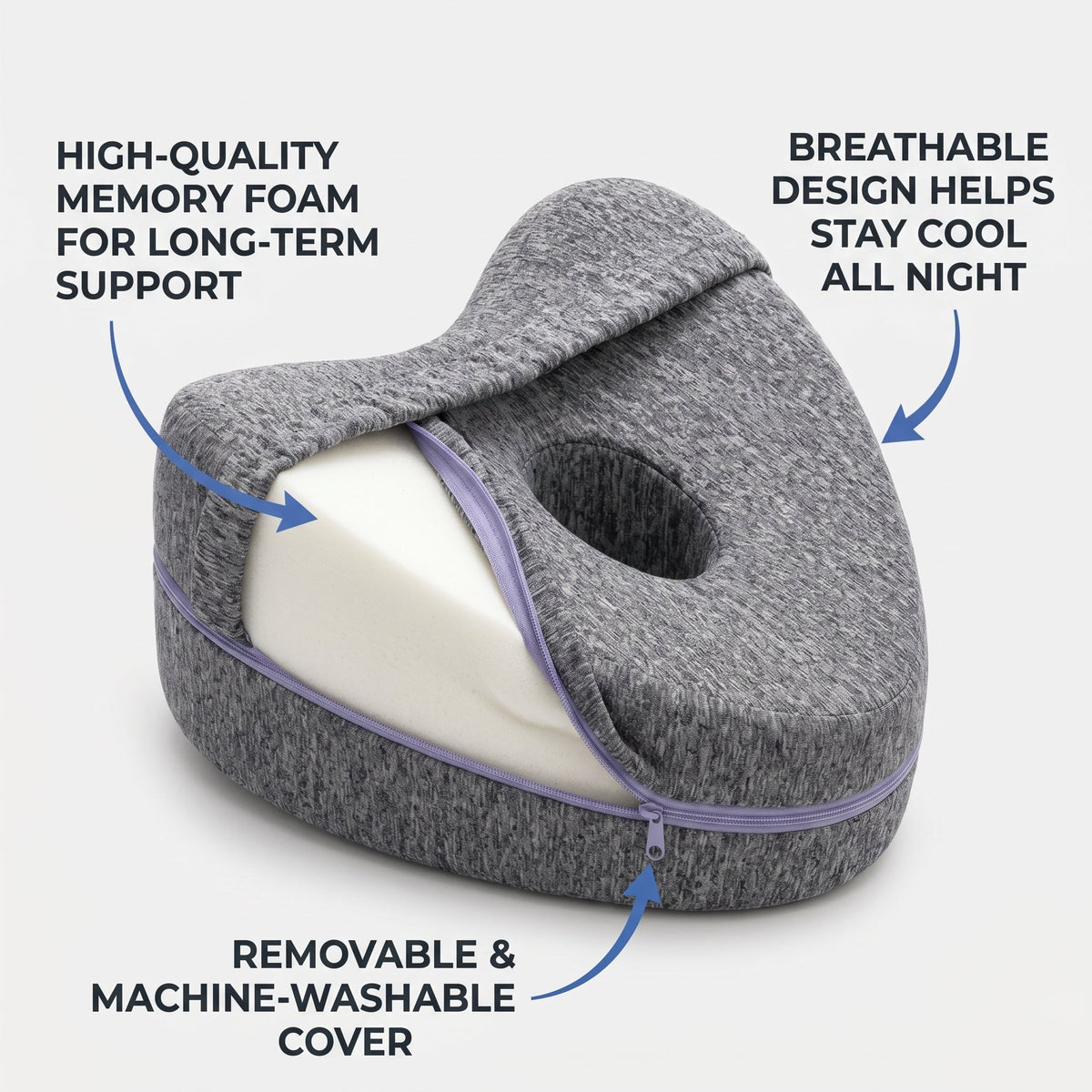 Ergonomic Knee Alignment Pillow