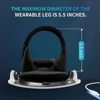 Adjustable knee massager fit and strap