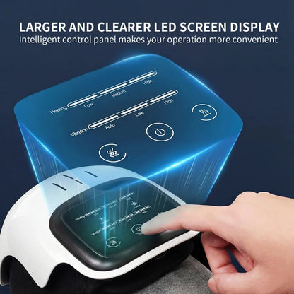 Easy-to-read knee massager control panel