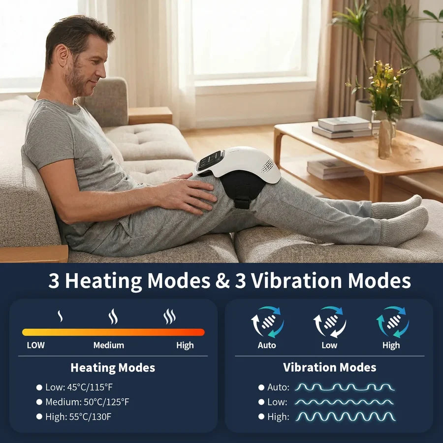 Three heat settings and three vibration modes