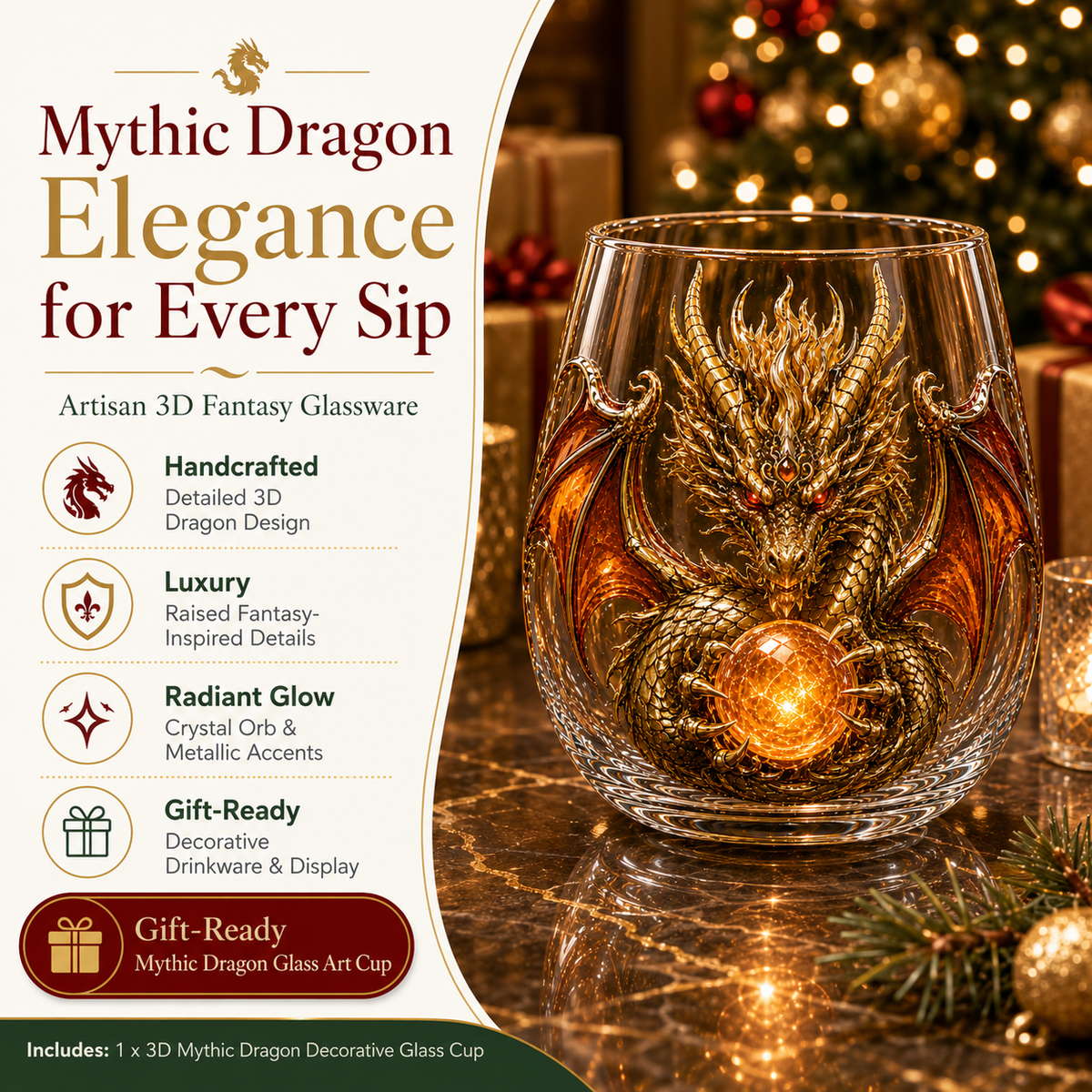 Mythic Dragon Glass — details and display