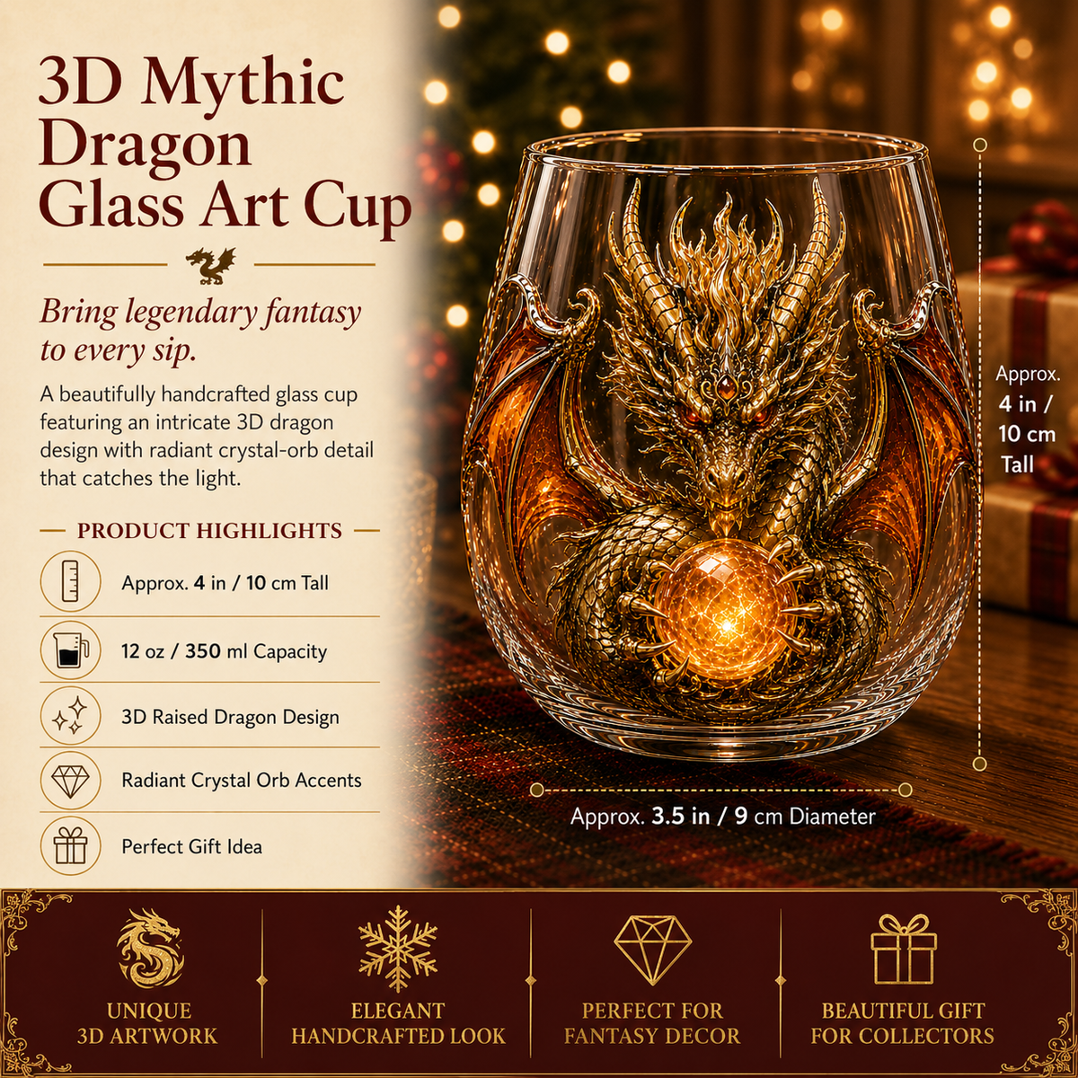 Mythic Dragon Glass — details and display