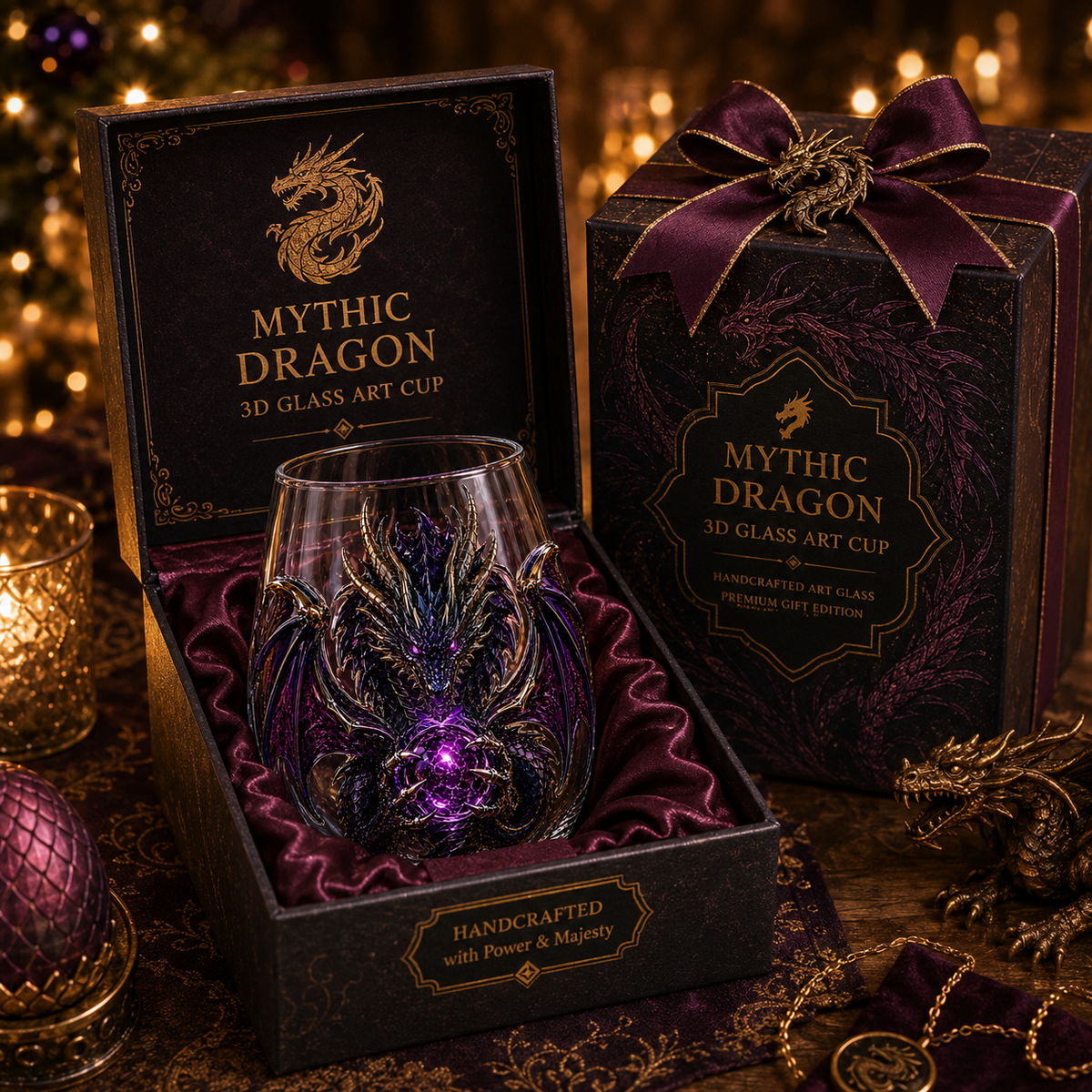 Mythic Dragon Glass — details and display