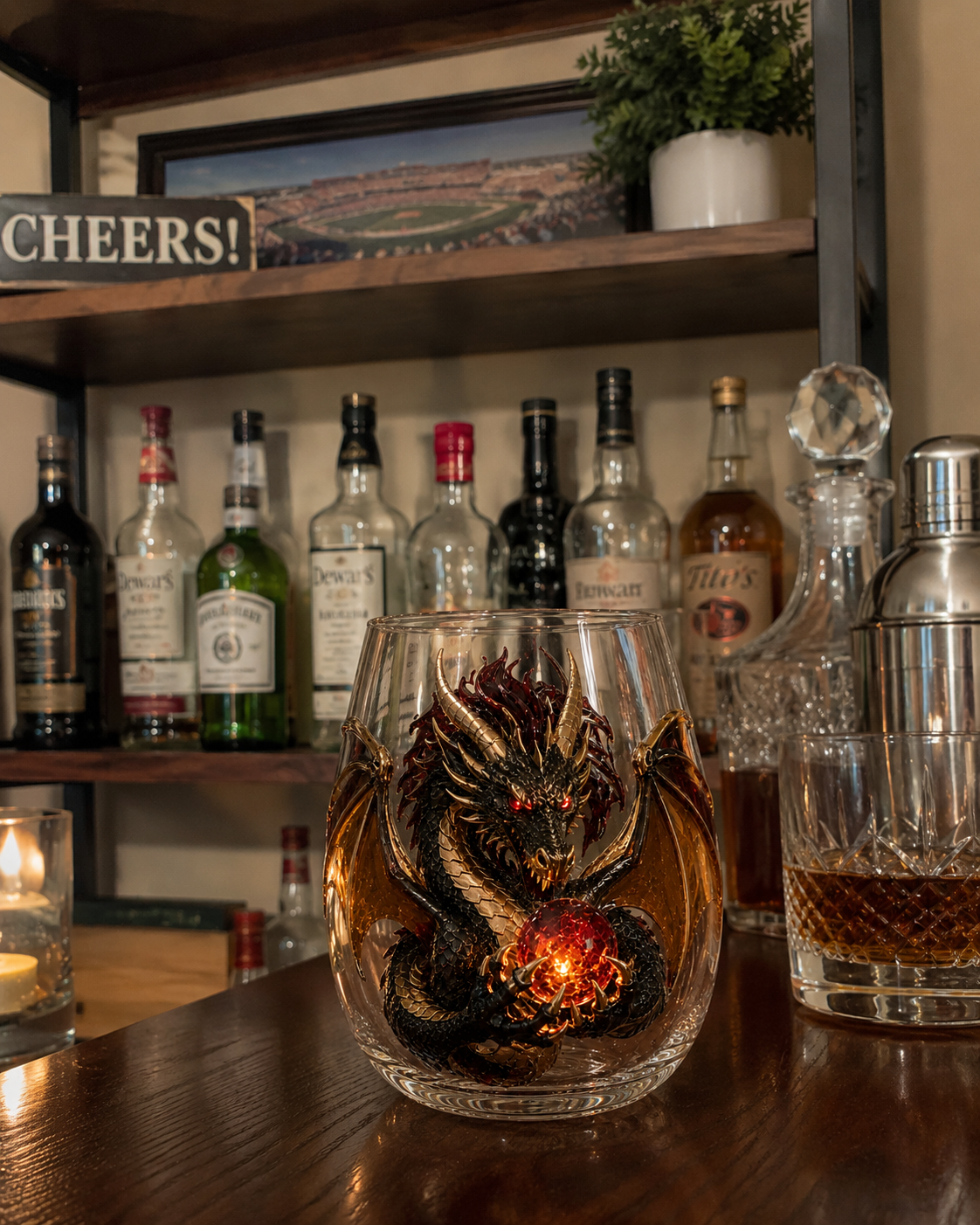 Mythic Dragon Glass — details and display