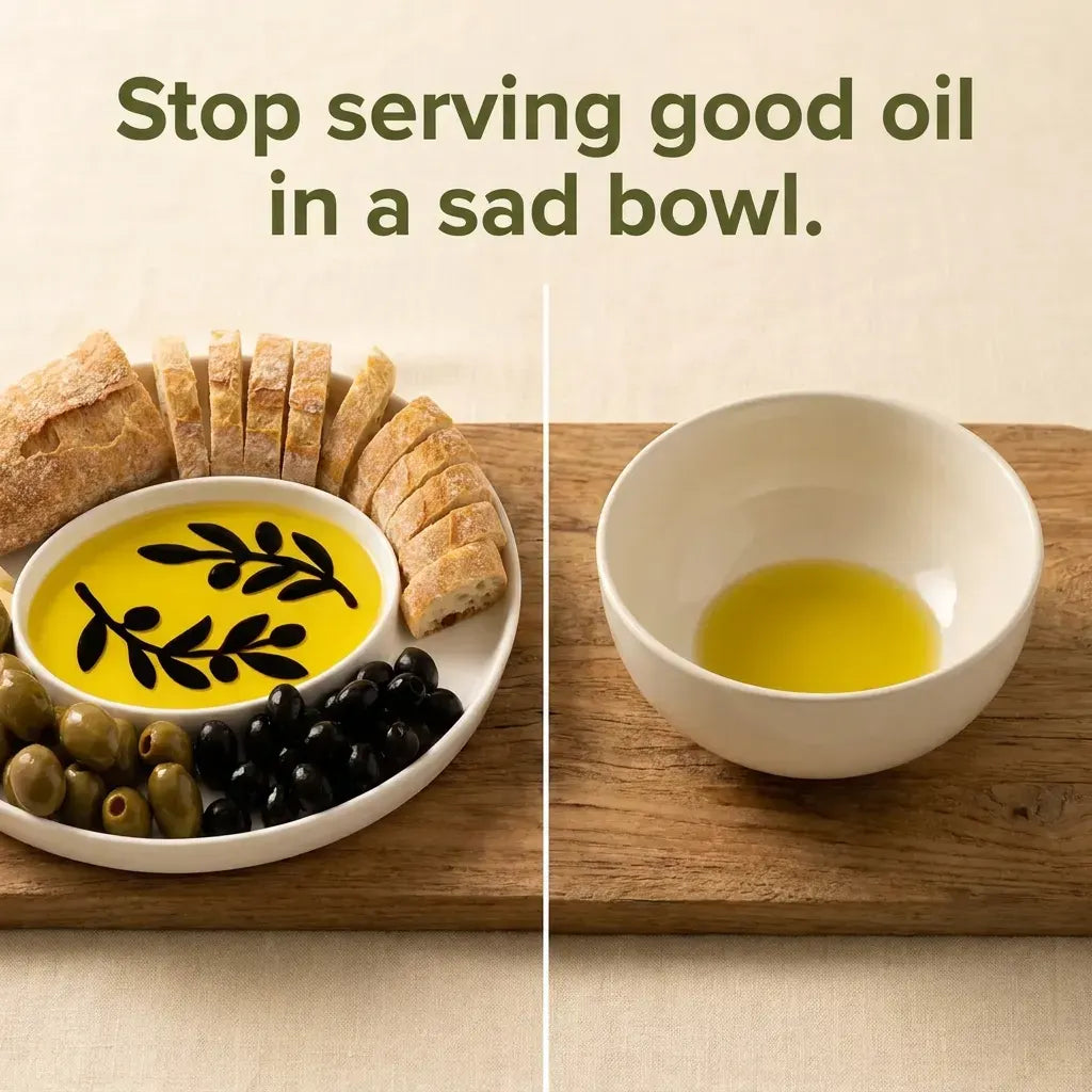 The Olive Oil & Vinegar Dipping Tray