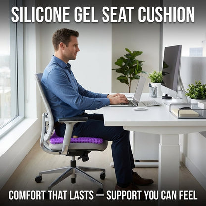✨ Ergonomic Silicone Seat Cushion