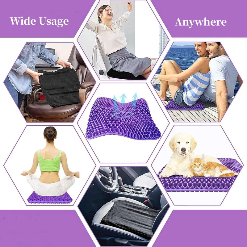 ✨ Ergonomic Silicone Seat Cushion