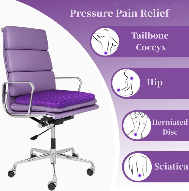 ✨ Ergonomic Silicone Seat Cushion