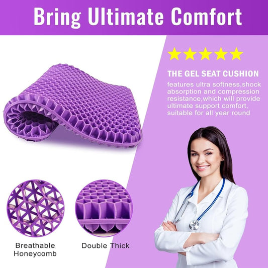 ✨ Ergonomic Silicone Seat Cushion