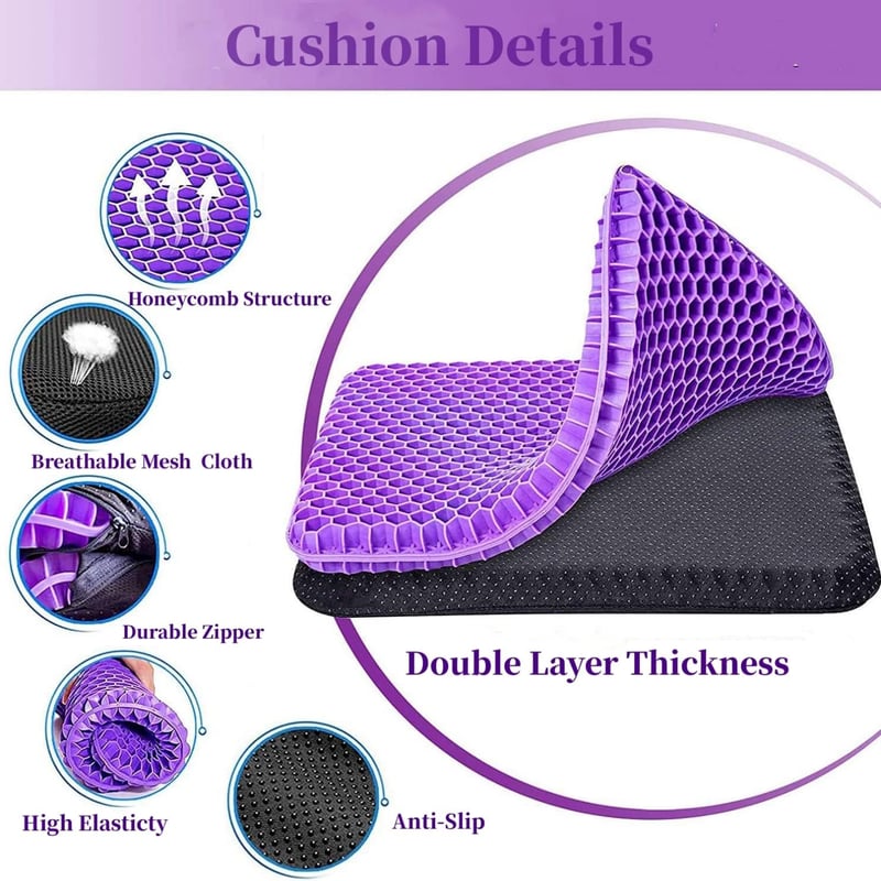 ✨ Ergonomic Silicone Seat Cushion