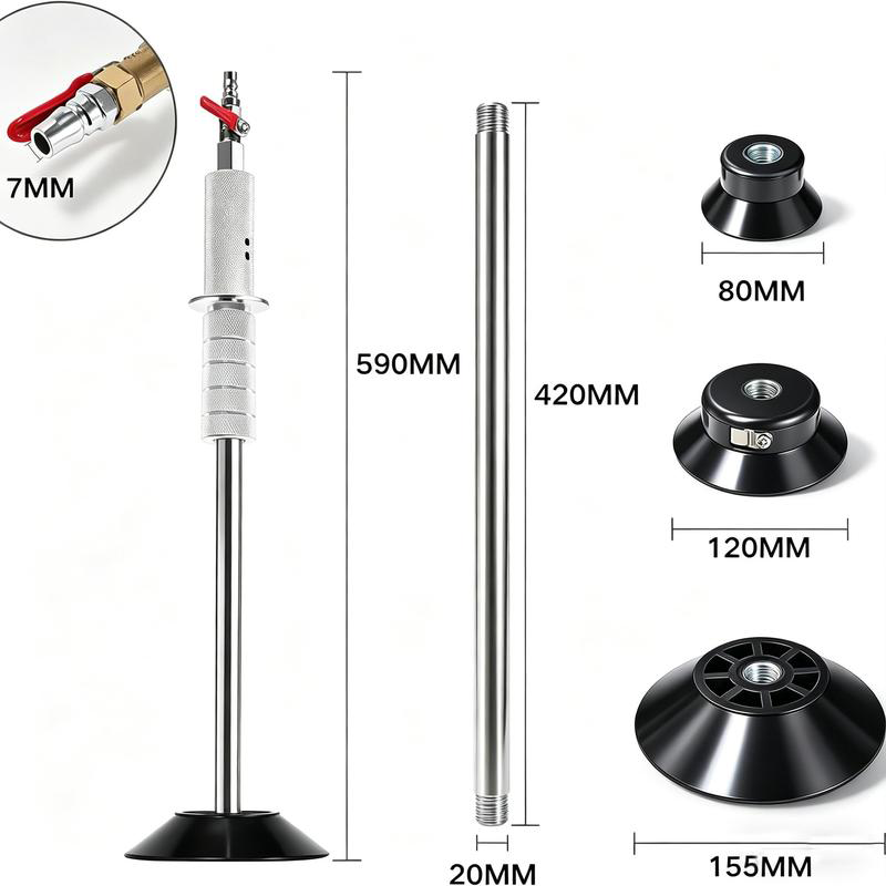Dent puller dimensions and suction cup sizes