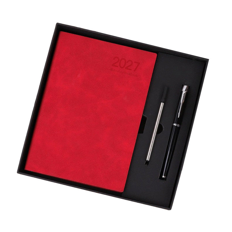 2027 planner Red — Notebook with Pen