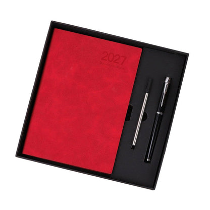 2027 planner Red — Notebook with Pen
