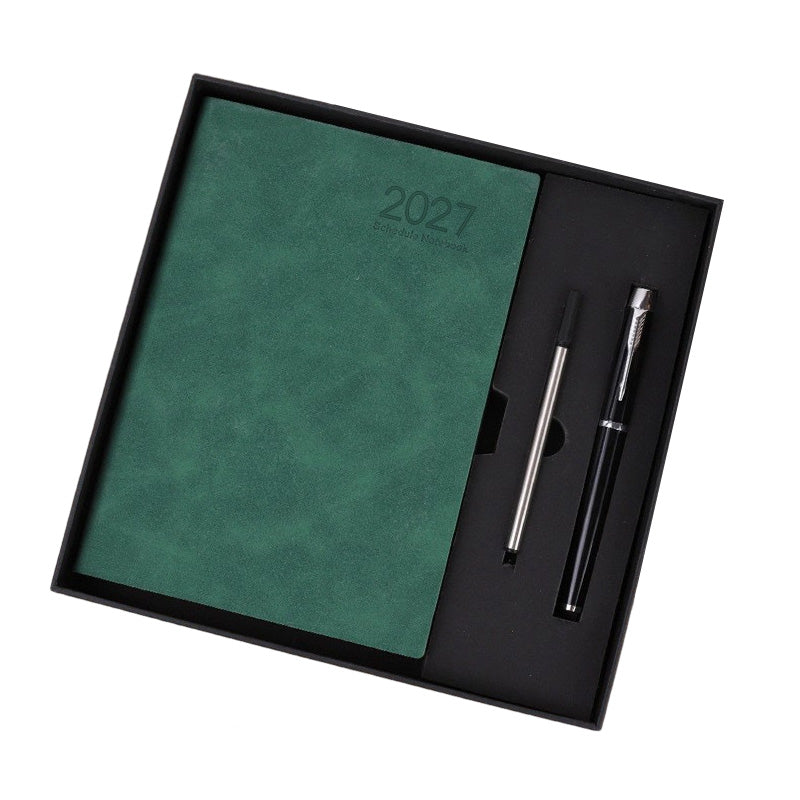 2027 planner Green — Notebook with Pen