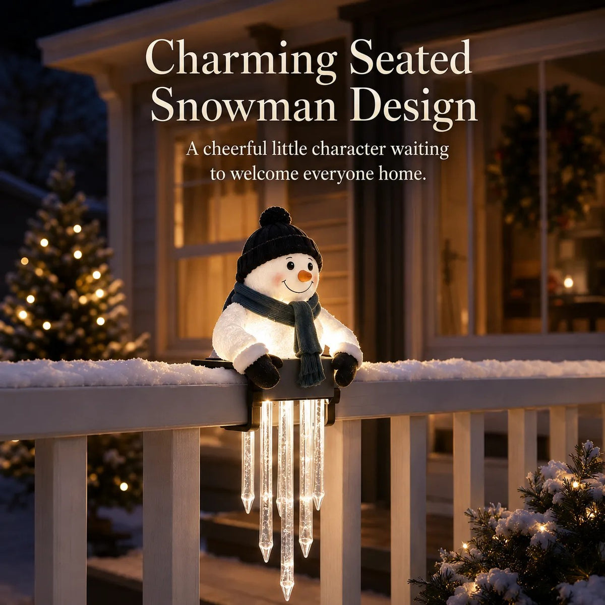 WinterGlow — ⛄ Charming Seated Snowman Design