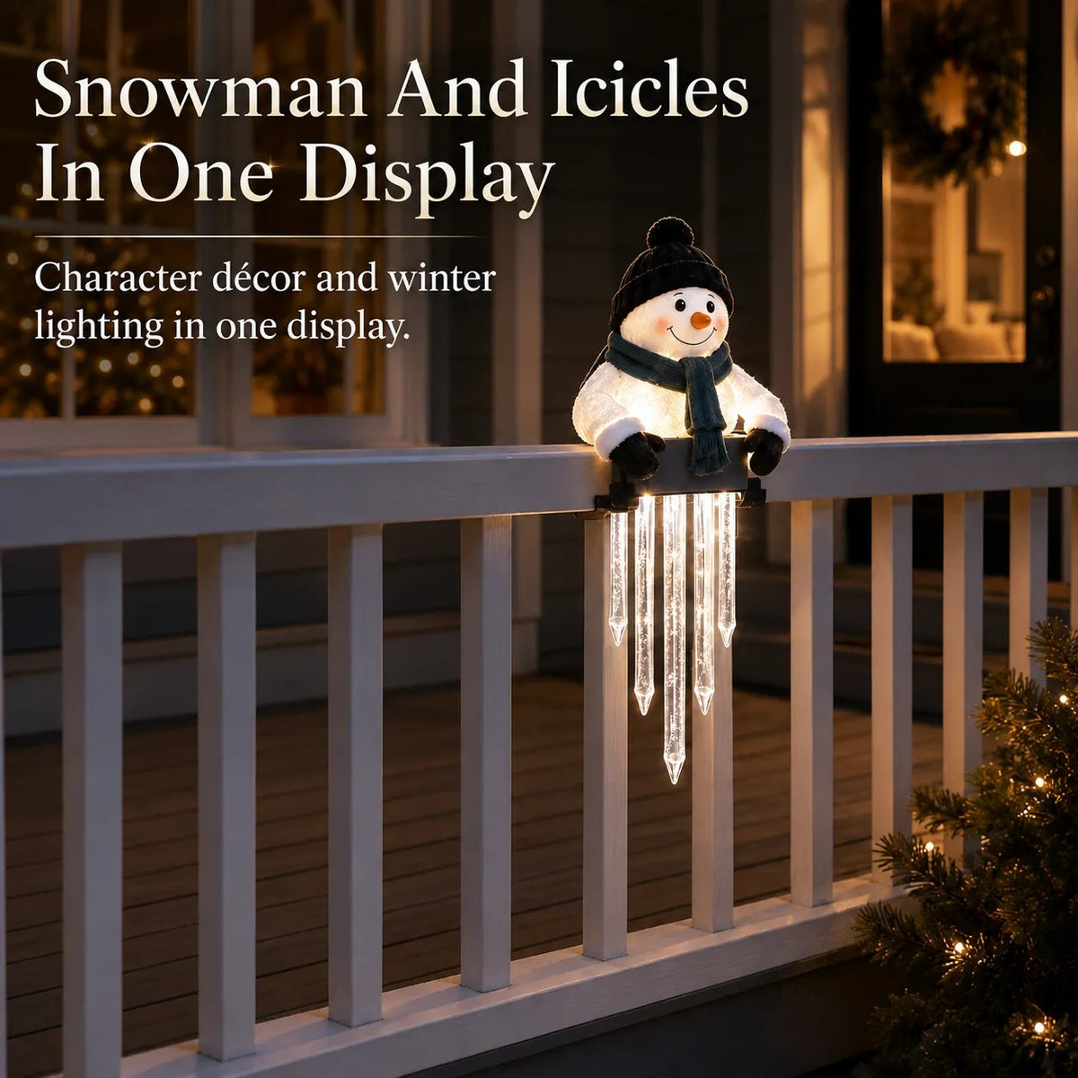 WinterGlow — ❄️ Snowman And Icicles In One Display