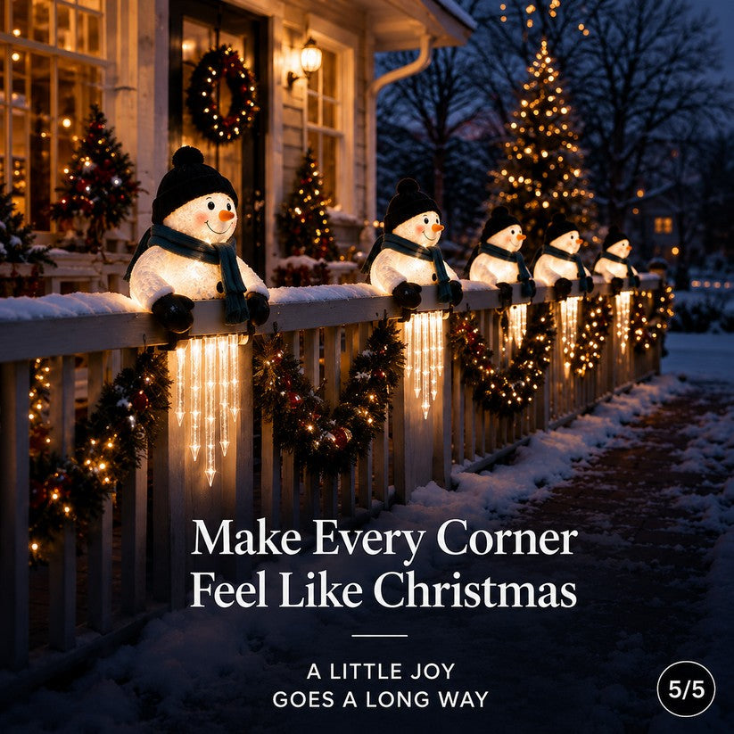WinterGlow Snowman Icicle Light Decor — product view 4